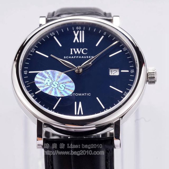 IWC手錶RSS匠心之作 日曆字體顯示 全自動機械男表 簡約款萬國表 萬國高端男士腕表  hds1510